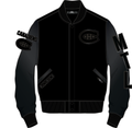 Montreal Canadiens NHL Pro Standard Men Black Classic Wool Varsity Jacket product image 1, provided for visual reference and