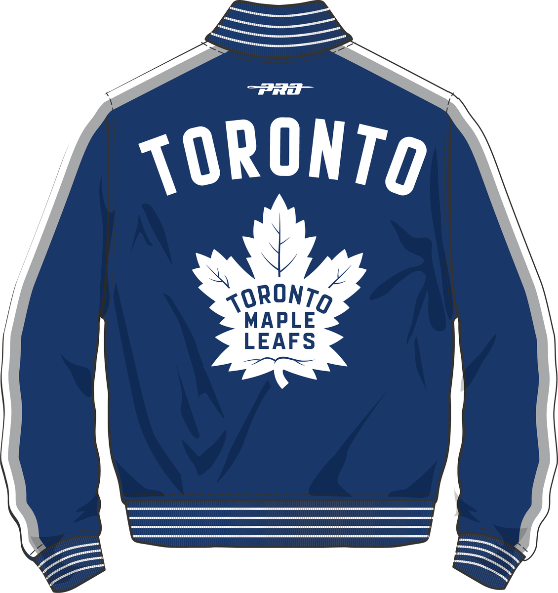 Toronto Maple Leafs NHL Pro Standard Men Royal Blue Game Day Double Knit Jacket product image 2, provided for visual