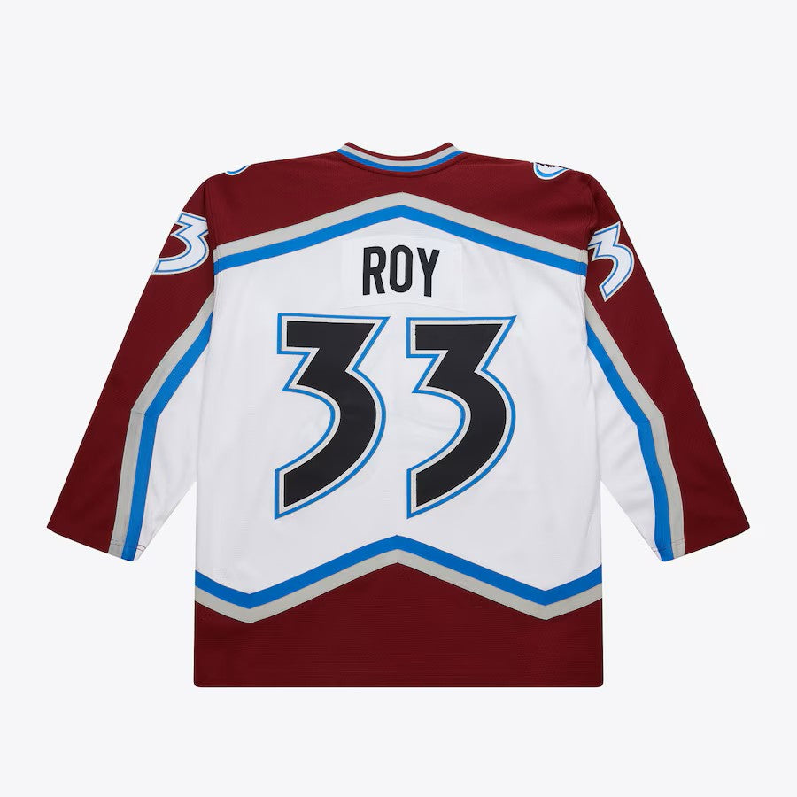 Patrick Roy Colorado Avalanche NHL Mitchell & Ness Men White 2001 Power Play Authentic Jersey product image 1, provided for