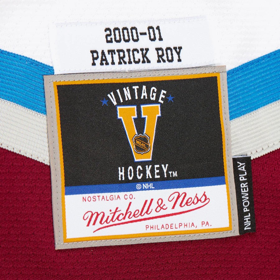 Patrick Roy Colorado Avalanche NHL Mitchell & Ness Men White 2001 Power Play Authentic Jersey product image 4, provided for