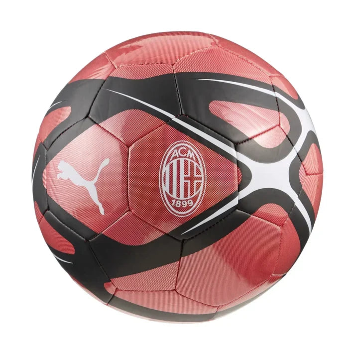 AC Milan Puma Red/Black 2025/26 Culture Soccer Ball product image 1, provided for visual reference and product detail review