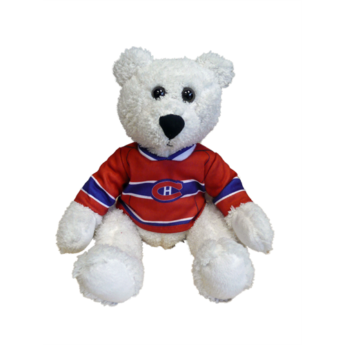 Polar Bear Montreal Canadiens NHL Stuffed Animal House 10" Curly Gritter product image 1, provided for visual reference and