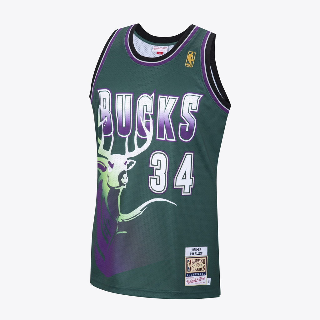 Ray Allen Milwaukee Bucks 1996 Hardwood Classics Alternate product image 2
