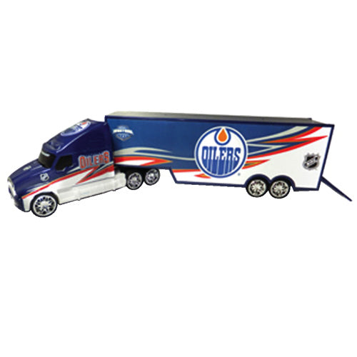 Edmonton Oilers NHL Top Dog 1:64 Transport Truck Car Carrier product image 1, provided for visual reference and product