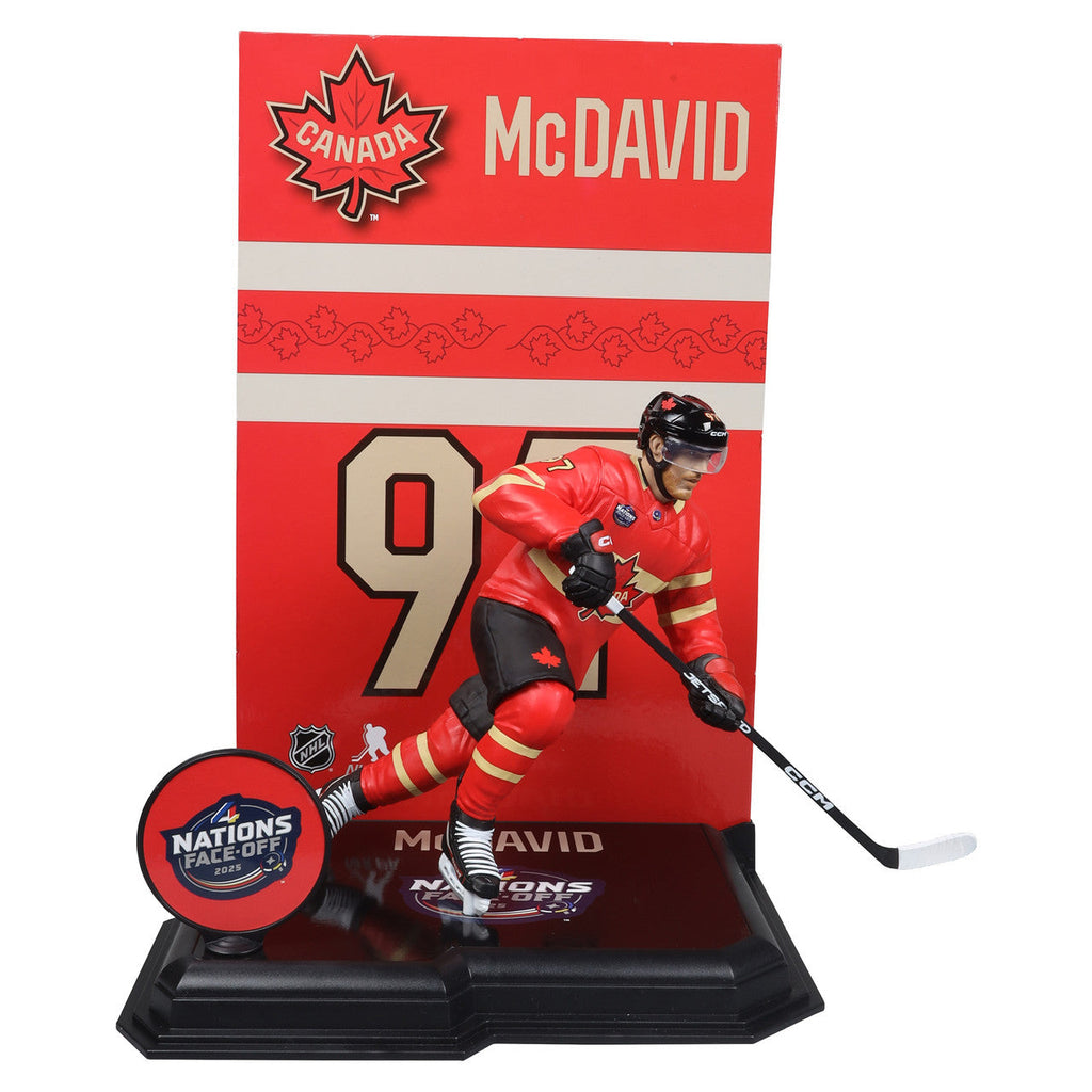 Connor McDavid Canada NHL McFarlane Toys 4 Nations Face-Off Legacy Series 7" Action Figure product image 2, provided for