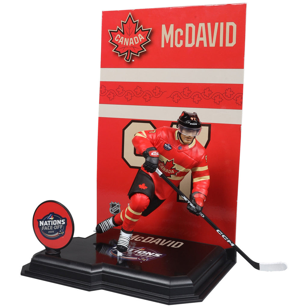 Connor McDavid Canada NHL McFarlane Toys 4 Nations Face-Off Legacy Series 7" Action Figure product image 1, provided for