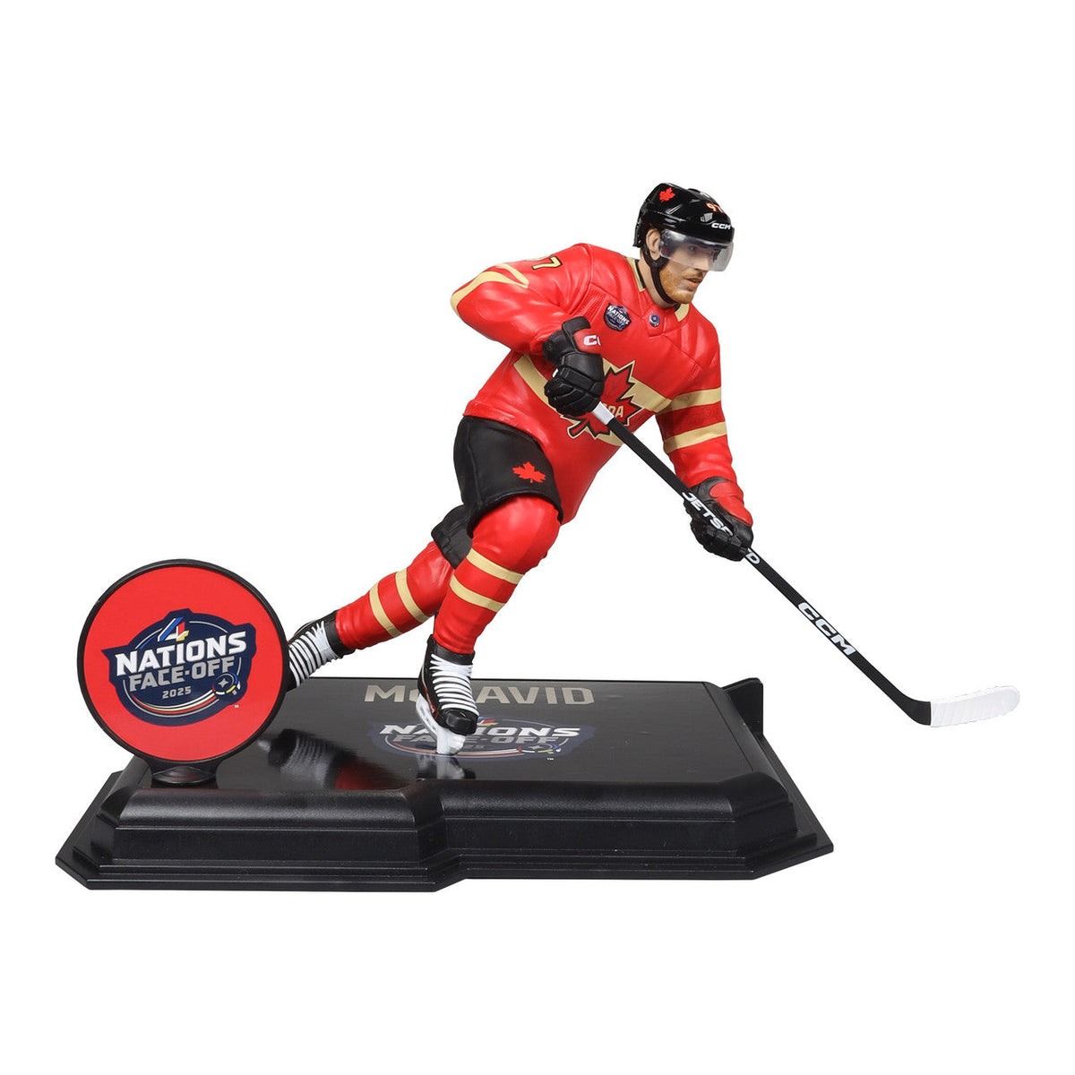Connor McDavid Canada NHL McFarlane Toys 4 Nations Face-Off Legacy Series 7" Action Figure product image 4, provided for
