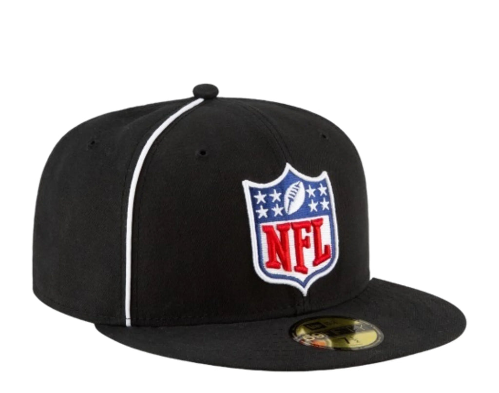 NFL Shield Logo New Era Men Black 59Fifty On Field Officials Fitted Hat product image 5, provided for visual reference and