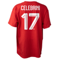 Macklin Celebrini Hockey Canada IIHF Bauer Men Red Player T-Shirt product image 1, provided for visual reference and product