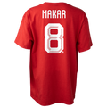 Cale Makar Hockey Canada IIHF Bauer Youth Red Player T-Shirt product image 1, provided for visual reference and product