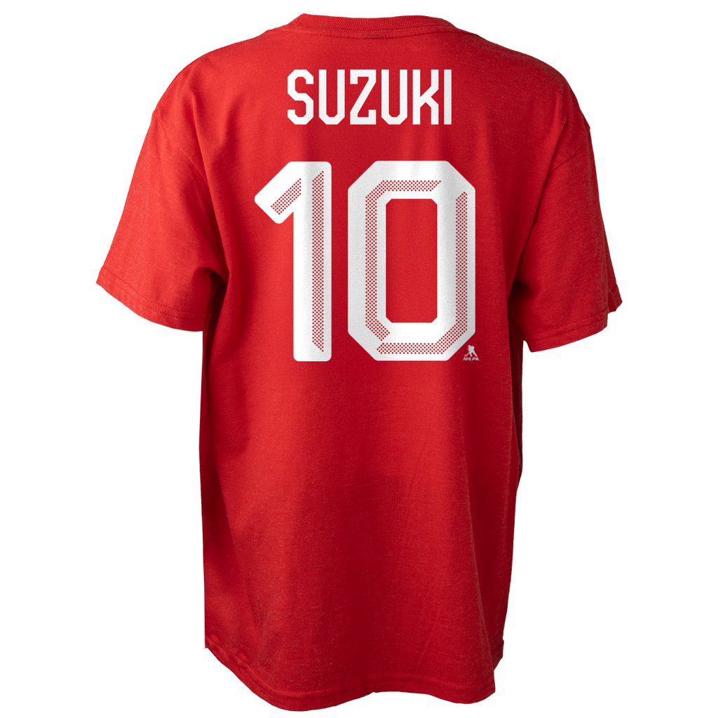 Nick Suzuki Hockey Canada IIHF Bauer Men Red Player T-Shirt product image 1, provided for visual reference and product