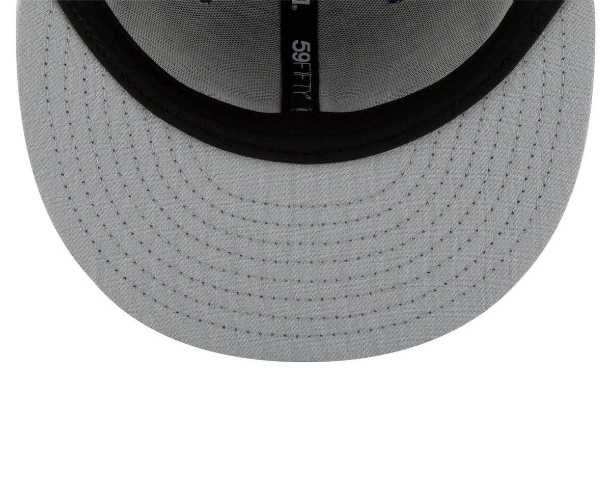 MLB Batterman Logo New Era Men Black on Black 59Fifty Fitted Hat product image 7, provided for visual reference and product