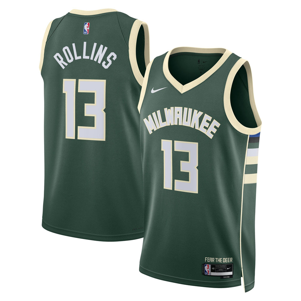 Ryan Rollins Milwaukee Bucks Icon Edition Swingman Hunter product image 2