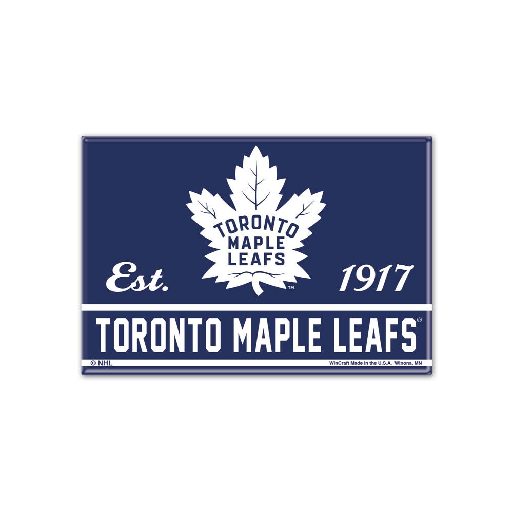 Toronto Maple Leafs NHL WinCraft 2.5"x3.5" Metal Team Magnet product image 1, provided for visual reference and product