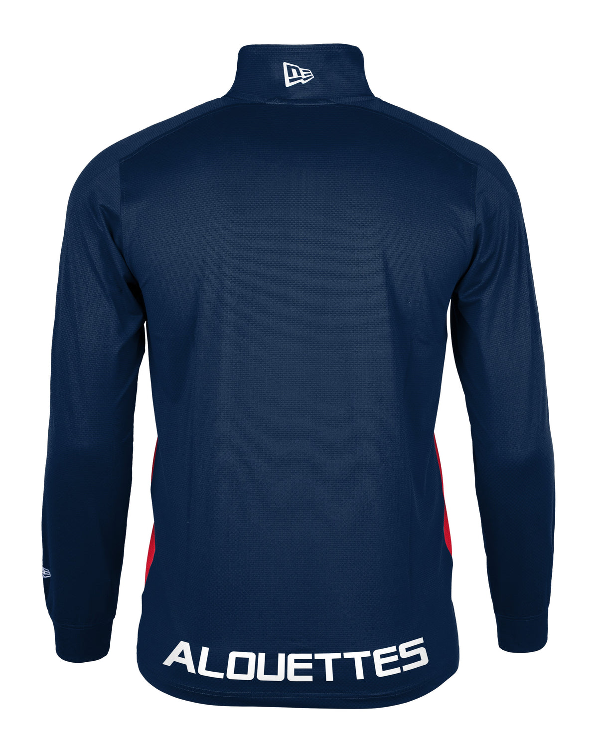 Montreal Alouettes CFL New Era Men Navy 1/4 Zip 2025 Scout Lightweight Jacket product image 2, provided for visual reference