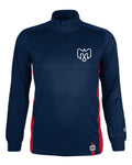 Montreal Alouettes CFL New Era Men Navy 1/4 Zip 2025 Scout Lightweight Jacket product image 1, provided for visual reference