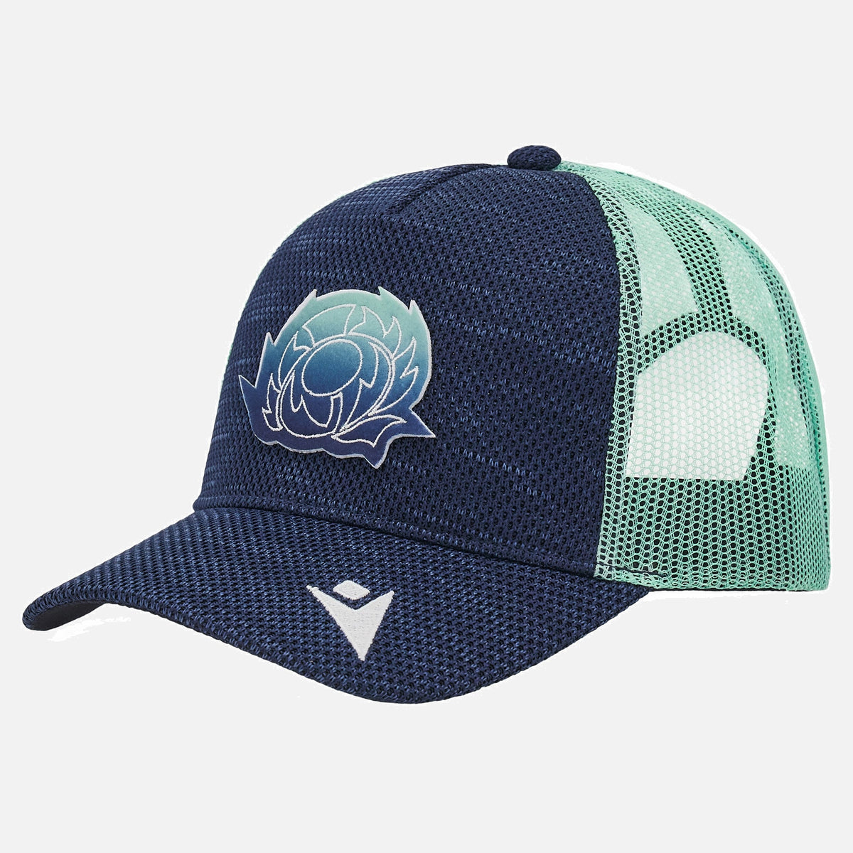 Scotland Rugby World Rugby Macron Men Navy Adjustable Hat product image 1, provided for visual reference and product detail