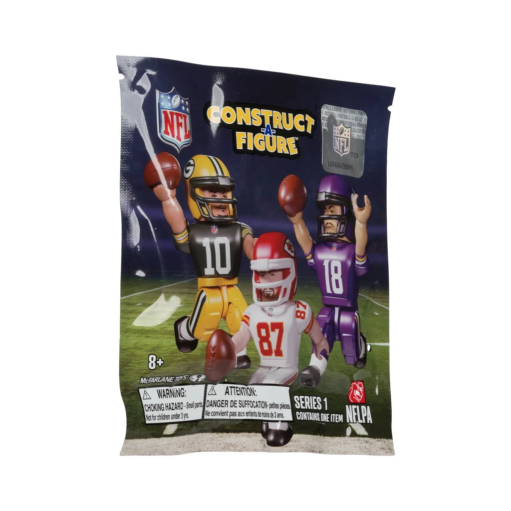 NFL McFarlene Toys Construct A-Figure Series 1 Blind Bag Mini Figure product image 2, provided for visual reference and