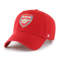 Arsenal FC EPL 47 Brand Men Red Clean up Alternate Adjustable Hat product image 1, provided for visual reference and product