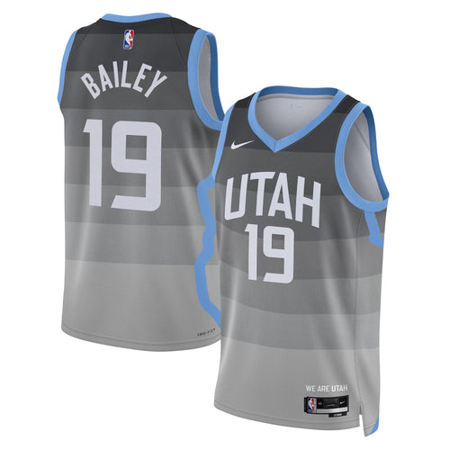 Ace Bailey Utah Jazz 2025/26 City Edition Swingman Gray product image 2