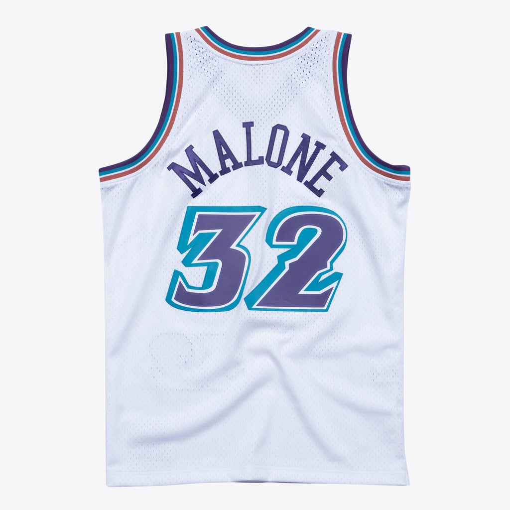 Karl Malone Utah Jazz 1996 Hardwood Classics Swingman White product image 1