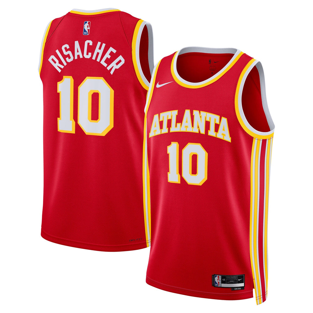 Zaccharie Risacher Atlanta Hawks Icon Swingman Red Jersey product image 2