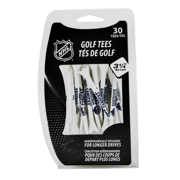 Vancouver Canucks NHL Evot Performance Golf Tees 30 Pack product image 1, provided for visual reference and product detail