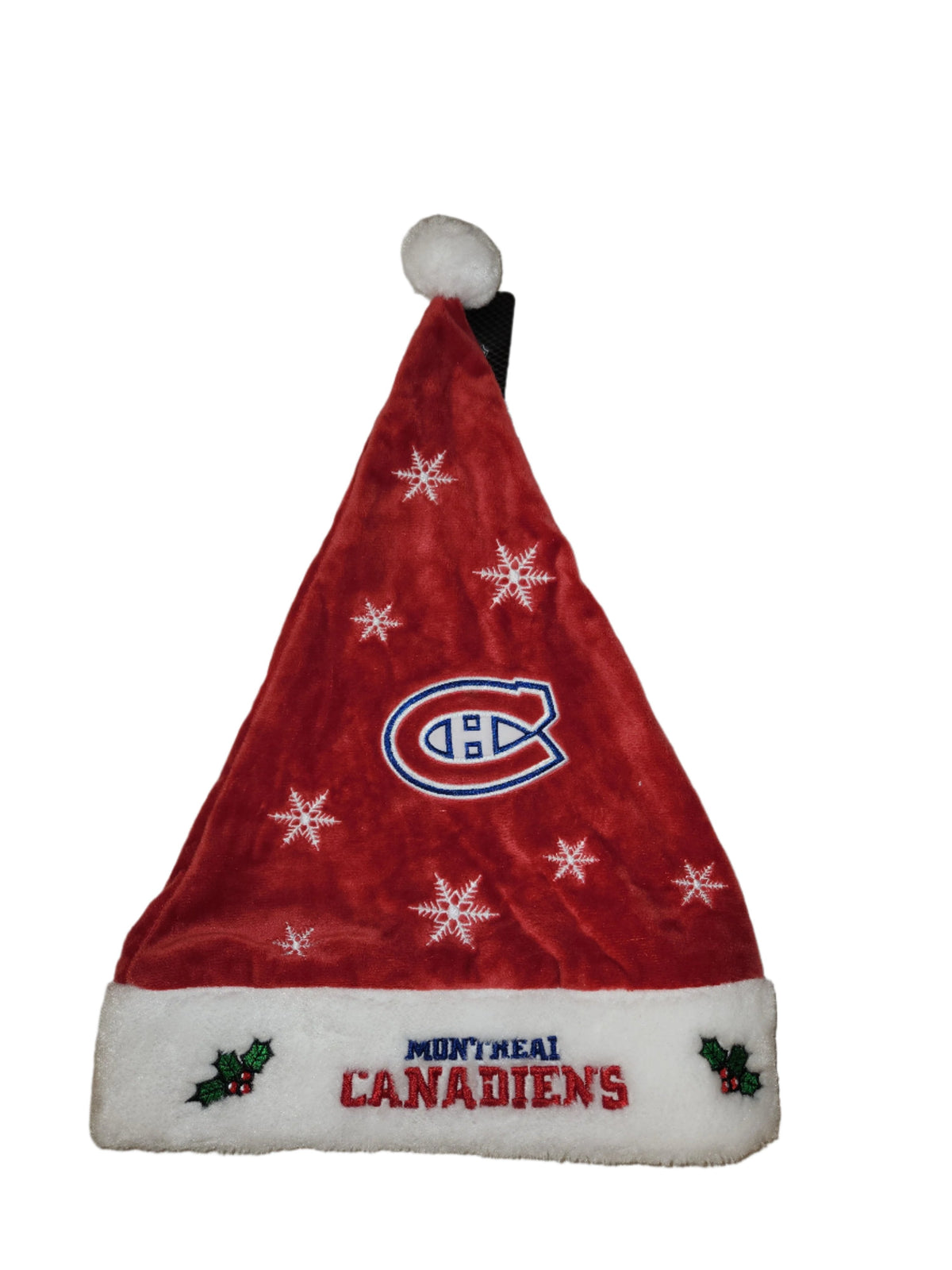 Montreal Canadiens NHL FOCO Red 17" Colorblock Christmas Santa Hat product image 1, provided for visual reference and