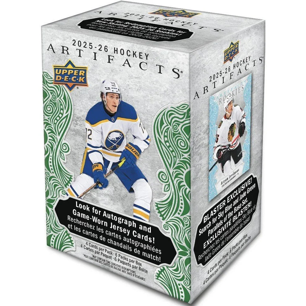 NHL 2025-2026 Upper Deck Artifact Hockey Blaster Trading Cards product image 1, provided for visual reference and product
