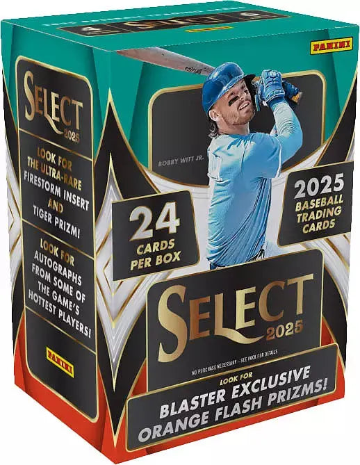 MLB 2025 Panini Select Baseball Hobby Blaster Box Trading Cards product image 1, provided for visual reference and product