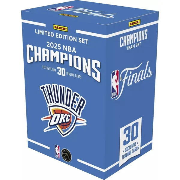 NBA Panini 2025 Oklahoma City Thunder Championship Box Set Basketball Trading Cards product image 1, provided for visual