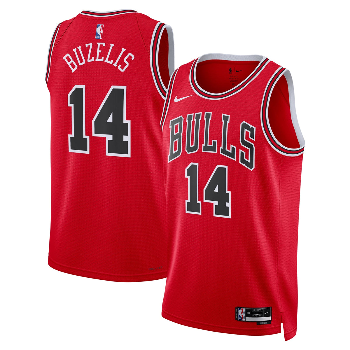 Matas Buzelis Chicago Bulls Icon Swingman Red Jersey product image 2