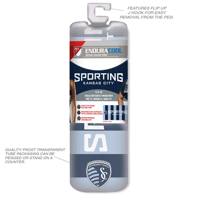CF Montreal MLS Wincraft Royal Cooling Towel 12" x 30" product image 4, provided for visual reference and product detail