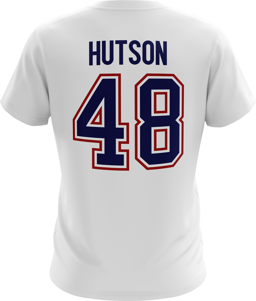 Lane Hutson Montreal Canadiens NHL Mitchell & Ness Men White Milo T-Shirt product image 2, provided for visual reference and