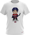 Lane Hutson Montreal Canadiens NHL Mitchell & Ness Men White Milo T-Shirt product image 1, provided for visual reference and