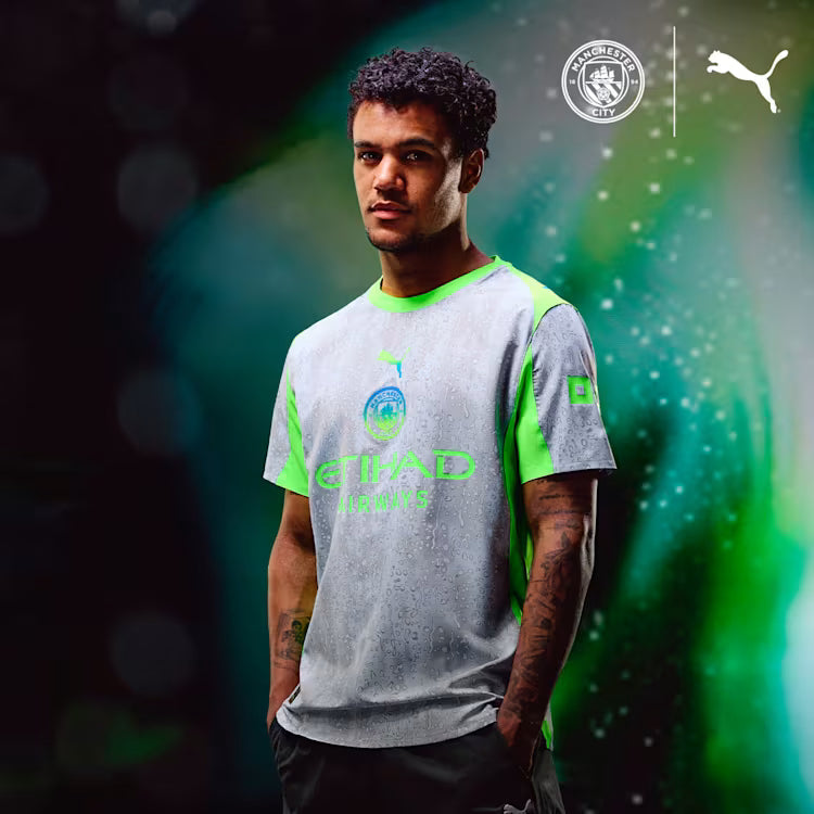 Manchester City EPL Puma Men Grey 2025/26 Authentic Third Jersey with Box product image 5, provided for visual reference and