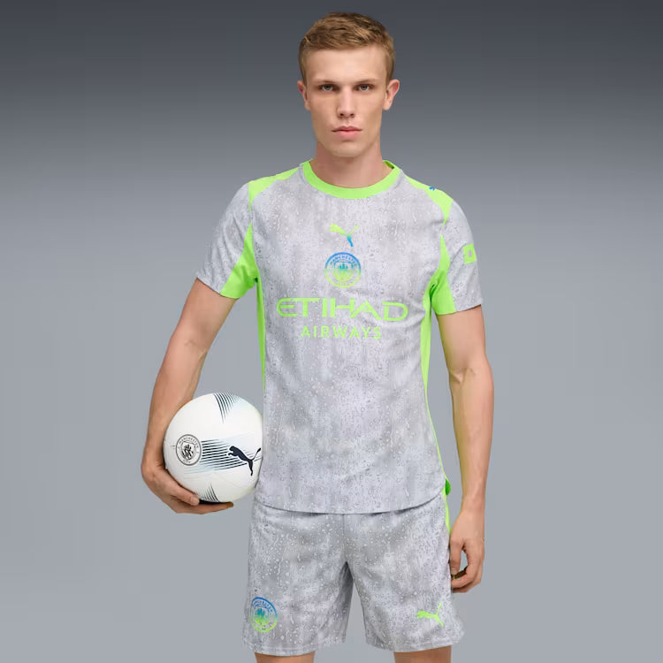 Manchester City EPL Puma Men Grey 2025/26 Authentic Third Jersey with Box product image 3, provided for visual reference and