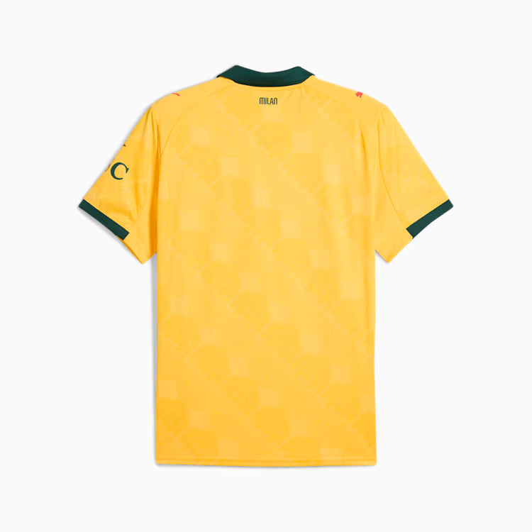 AC Milan Serie A Puma Men Yellow 2025/26 Third Replica Jersey product image 2, provided for visual reference and product