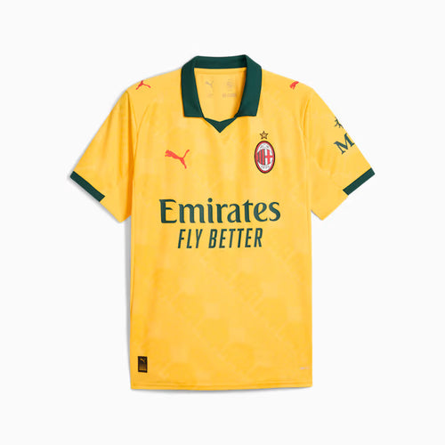 AC Milan Serie A Puma Men Yellow 2025/26 Third Replica Jersey product image 1, provided for visual reference and product