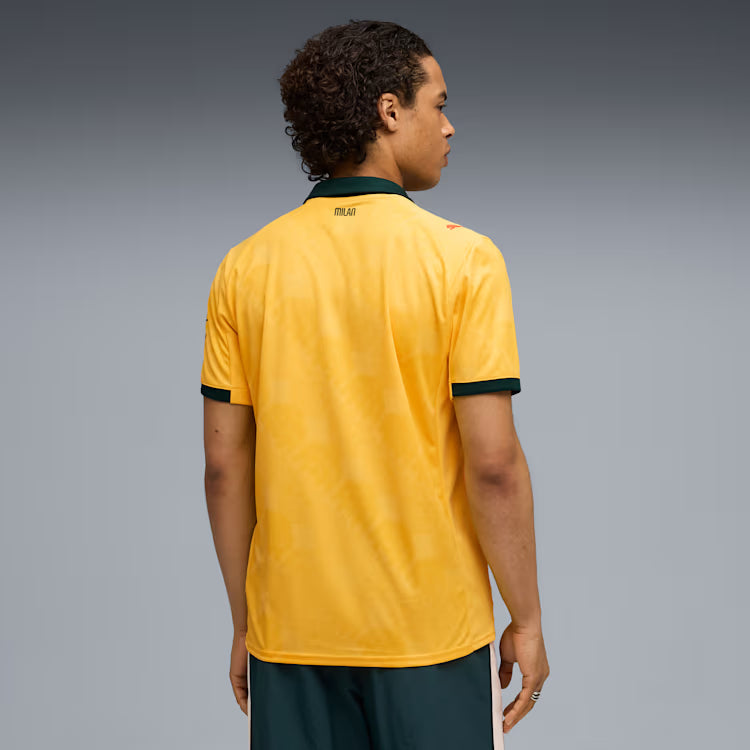 AC Milan Serie A Puma Men Yellow 2025/26 Third Replica Jersey product image 4, provided for visual reference and product