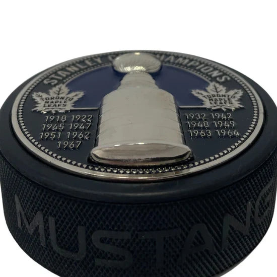 Toronto Maple Leafs NHL Ultra 3D Stanley Cup Medallion Hockey Puck product image 5, provided for visual reference and