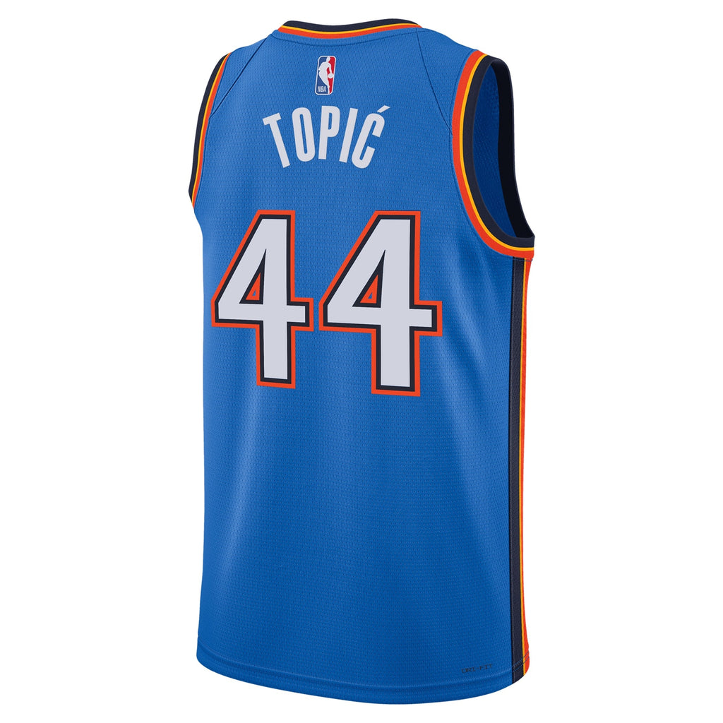 Nikola Topić Oklahoma City Thunder Icon Swingman Blue Jersey product image 4