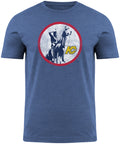 Kansas City Scouts NHL Bulletin Men Royal Distressed Vintage Logo Heathered T-Shirt product image 1, provided for visual