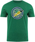 Oakland Seals NHL Bulletin Men Green Distressed Vintage Logo Heathered T-Shirt product image 1, provided for visual