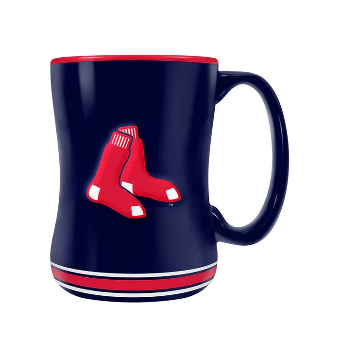 Boston Red Sox MLB TSV 14oz Team Crest Sculpted Mug product image 1, provided for visual reference and product detail review