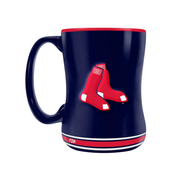 Boston Red Sox MLB TSV 14oz Team Crest Sculpted Mug product image 3, provided for visual reference and product detail review