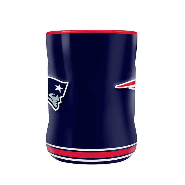 New England Patriots NFL TSV 14oz Navy Team Crest Sculpted Mug product image 4, provided for visual reference and product