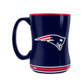New England Patriots NFL TSV 14oz Navy Team Crest Sculpted Mug product image 1, provided for visual reference and product