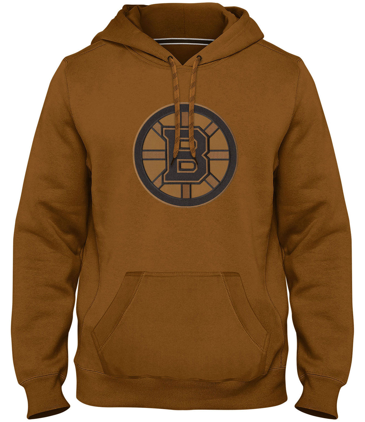Boston Bruins NHL Bulletin Men Tonal Dune Express Twill Logo Hoodie product image 1, provided for visual reference and