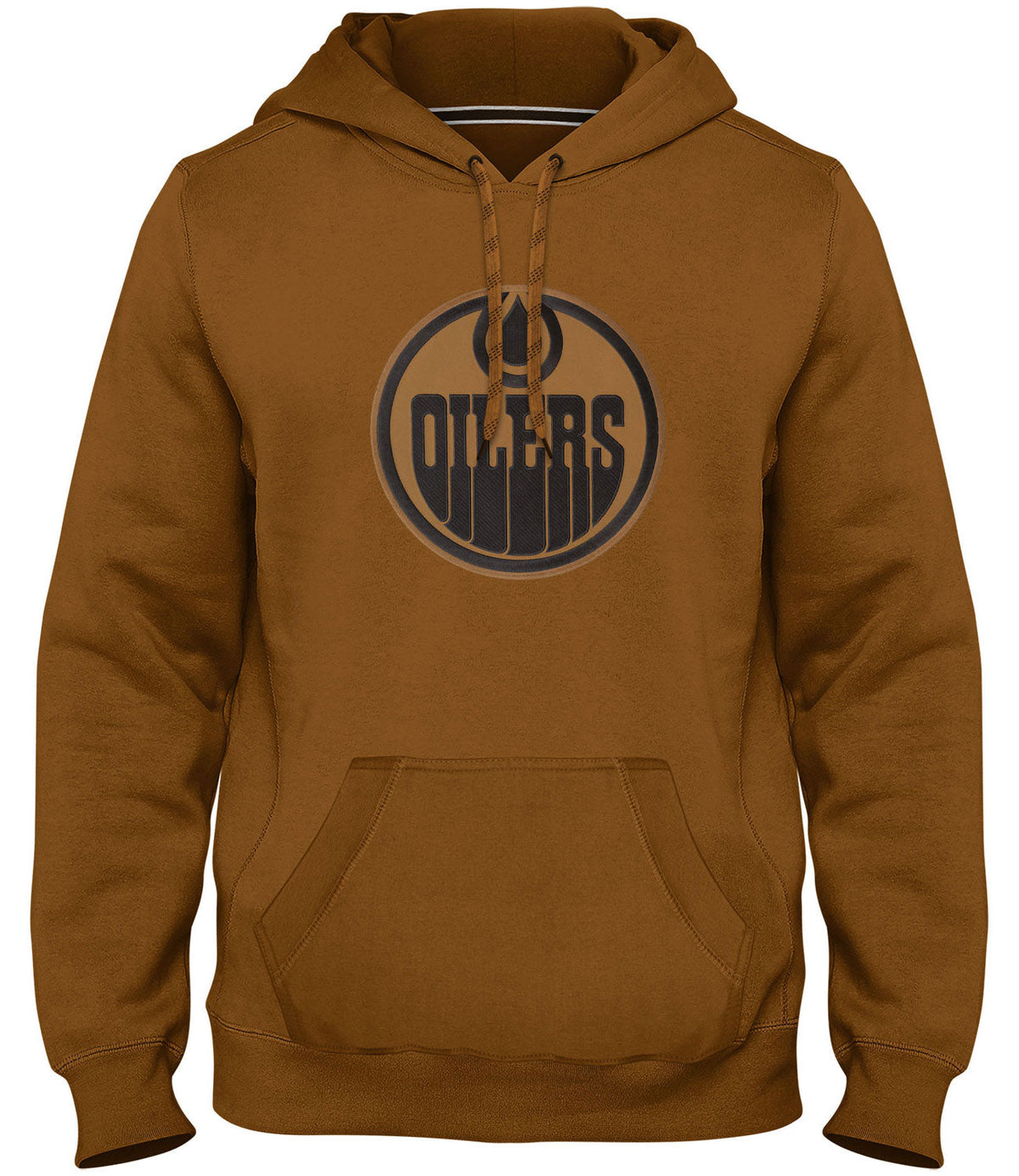 Edmonton Oilers NHL Bulletin Men Tonal Dune Express Twill Logo Hoodie product image 1, provided for visual reference and